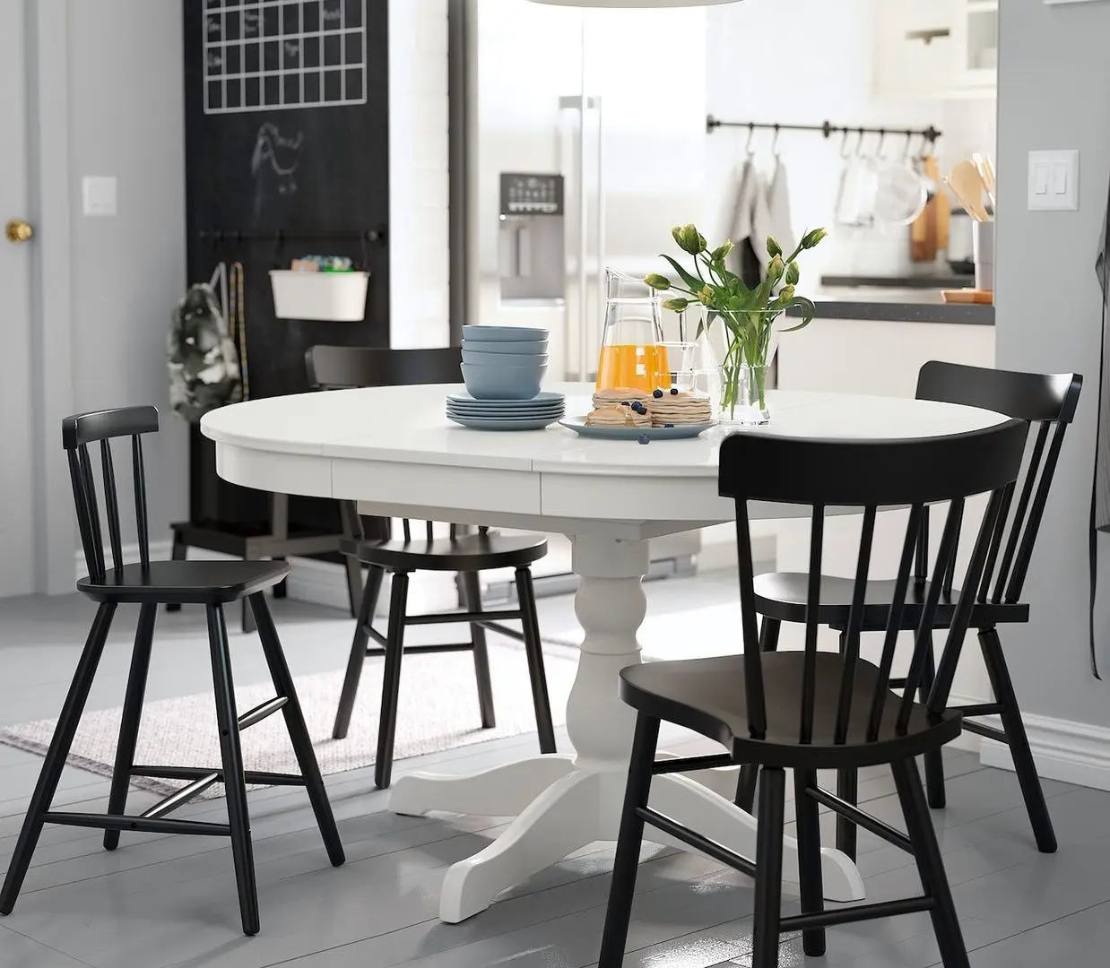 Masa extensibila Ikea Ingatorp 90/125cm (Alb)