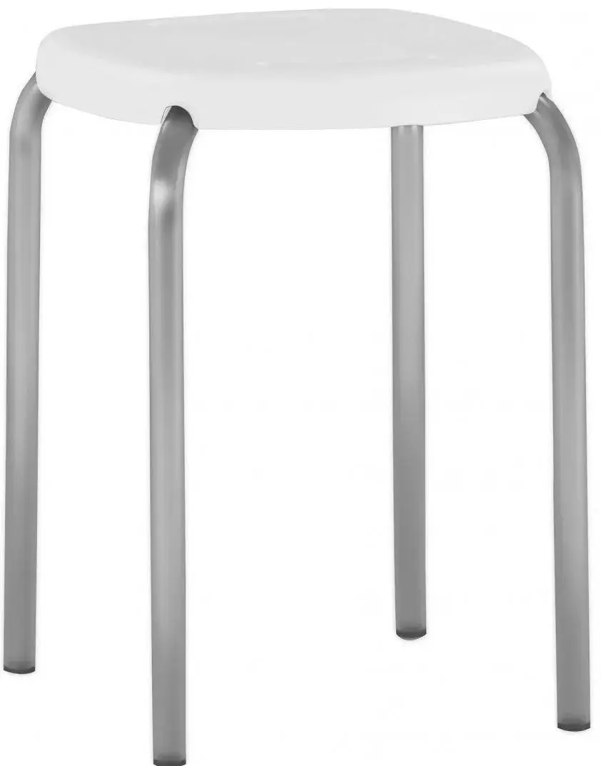 Табурет Nowy Styl Boom (White/Chrome) - 2