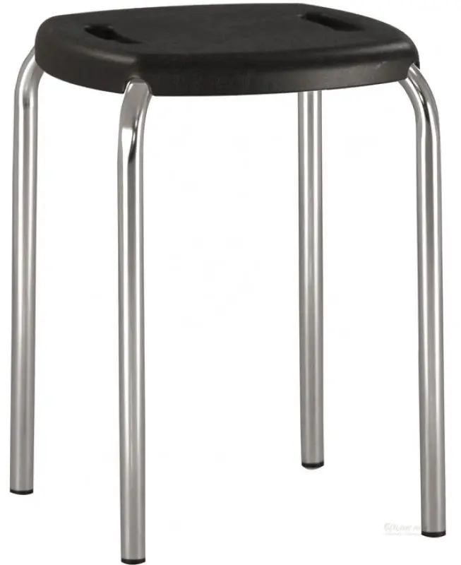 Табурет Nowy Styl Boom (Black/Chrome) - 2