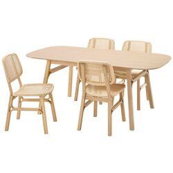 Обеденный набор Ikea Voxlov 180x90см 1+4 (Бамбук) Thumb
