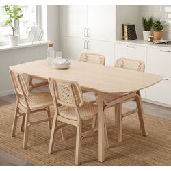 Set masa scaune Ikea Voxlov 180x90cm 1+4 (Bambus)