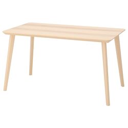 Masa Ikea Lisabo 140x78cm (Furnir frasin) Thumb