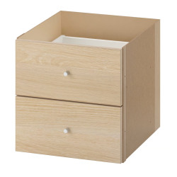Стеллаж Ikea Kallax с 10 вставками 182x182 (Дуб) Thumb