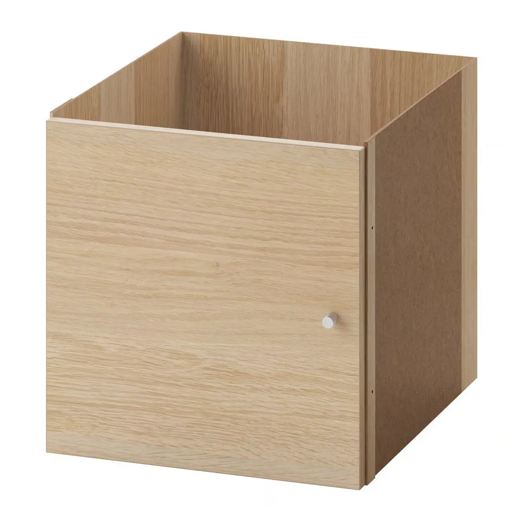 Стеллаж Ikea Kallax с 10 вставками 182x182 (Дуб) - 4