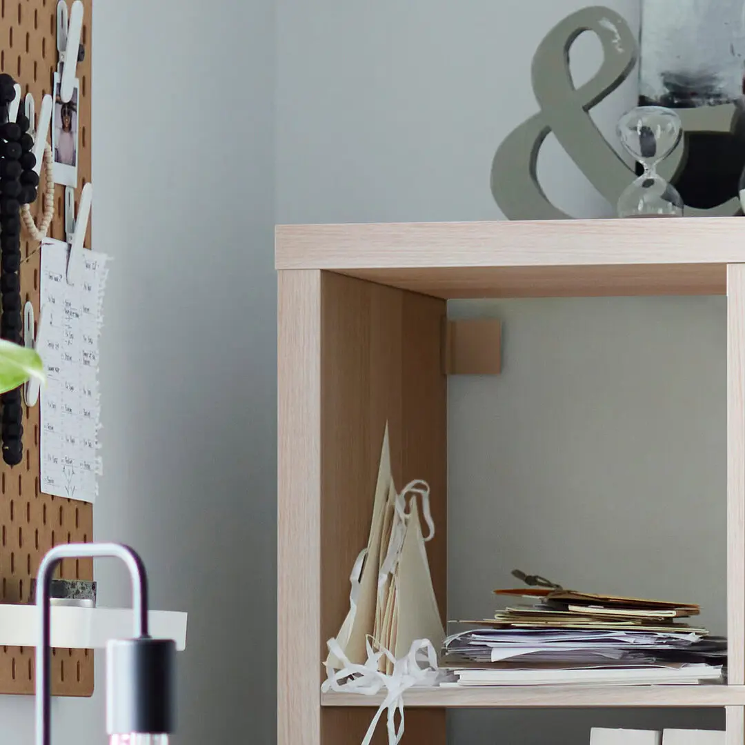 Стеллаж Ikea Kallax с 10 вставками 182x182 (Дуб) - 6