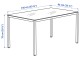 Стол Ikea Torsby 135x85см (Хром/Глянцевый белый)