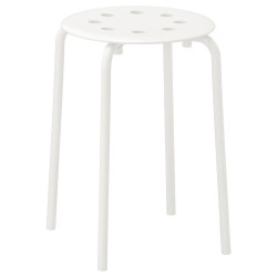 Taburet Ikea Marius 45cm (Alb) Thumb
