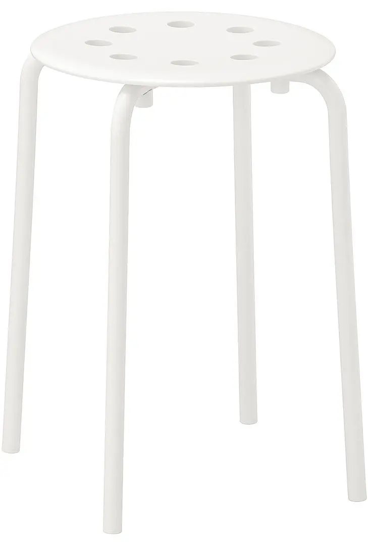 Taburet Ikea Marius 45cm (Alb)