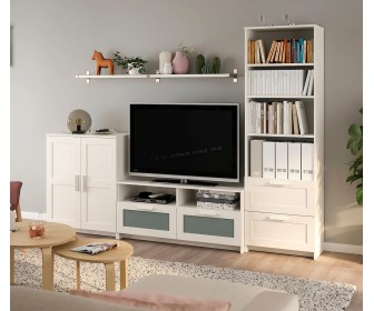 Living Ikea Brimnes/Bergshult 258x41x190cm (Alb)