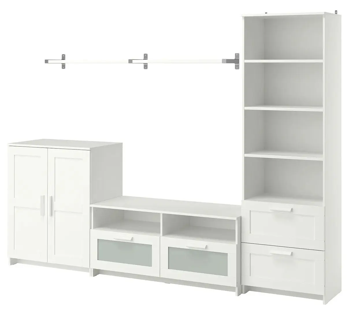 Living Ikea Brimnes/Bergshult 258x41x190cm (Alb)