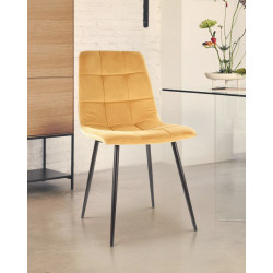 Scaun Signal Mila Velvet (Black/Curry)