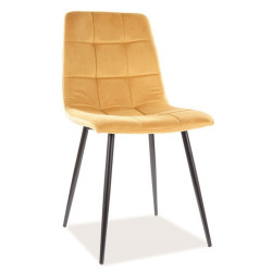 Стул Signal Mila Velvet (Black/Curry) Thumb