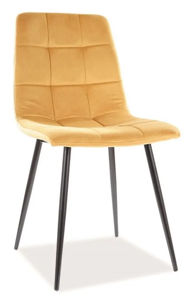 Стул Signal Mila Velvet (Black/Curry)