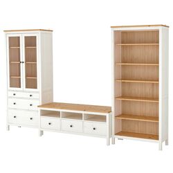 Living Ikea Hemnes cu sticla 326x197cm (Alb/Maro deschis) Thumb