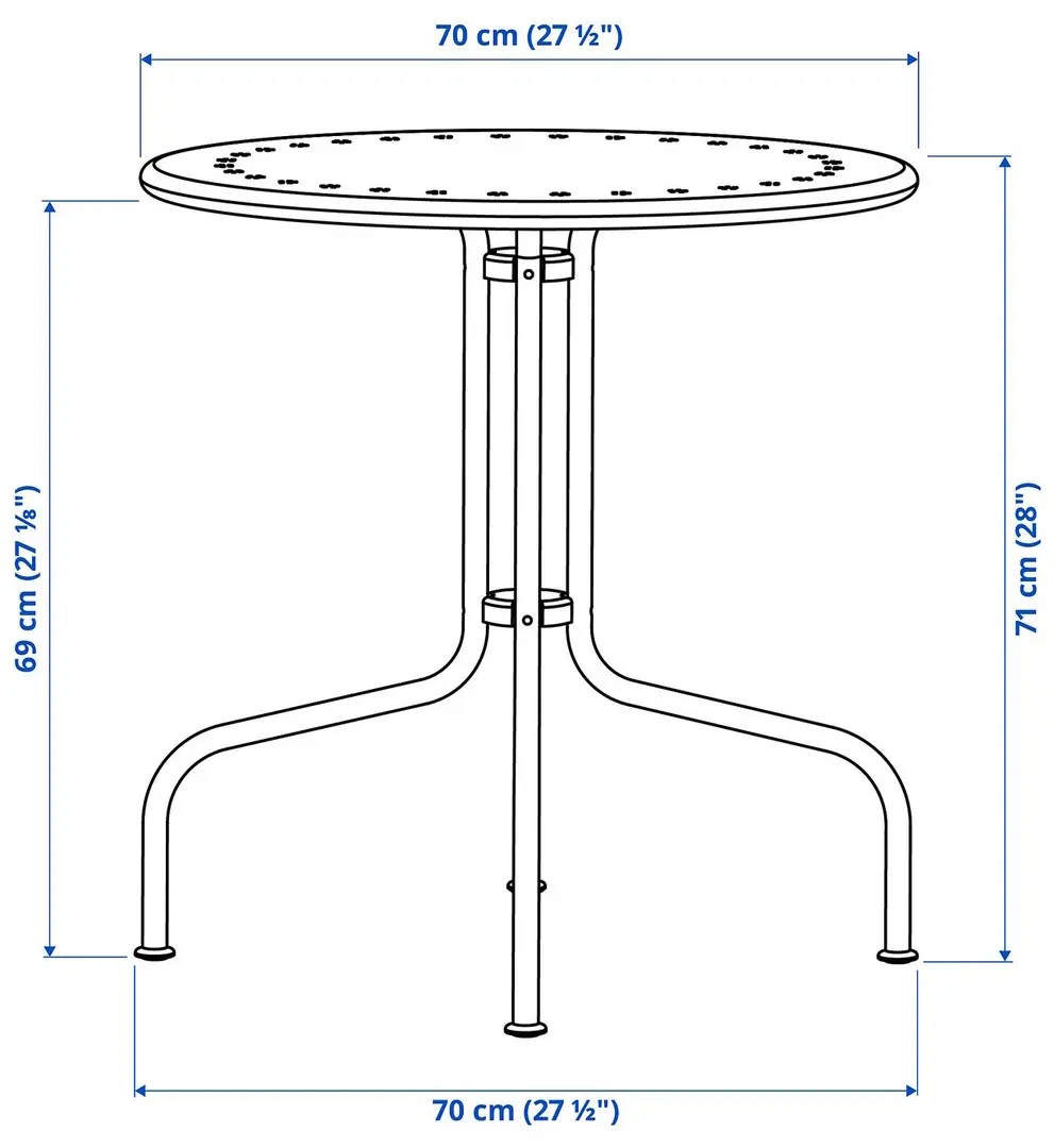 Комплект садовой мебели Ikea Lacko/Froson/Duvholmen 2 стула (Серый/Бежевый) - 6