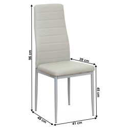 Scaun Mobhaus Coleta Nova (Light Gray) Thumb