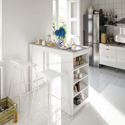 Masa Mobhaus Austen (White/Conctere)