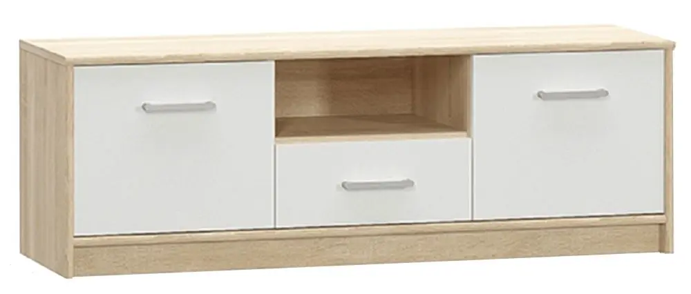 Тумба РТВ Mobhaus Teyo 2D1S (White/Sonoma Oak) - 3