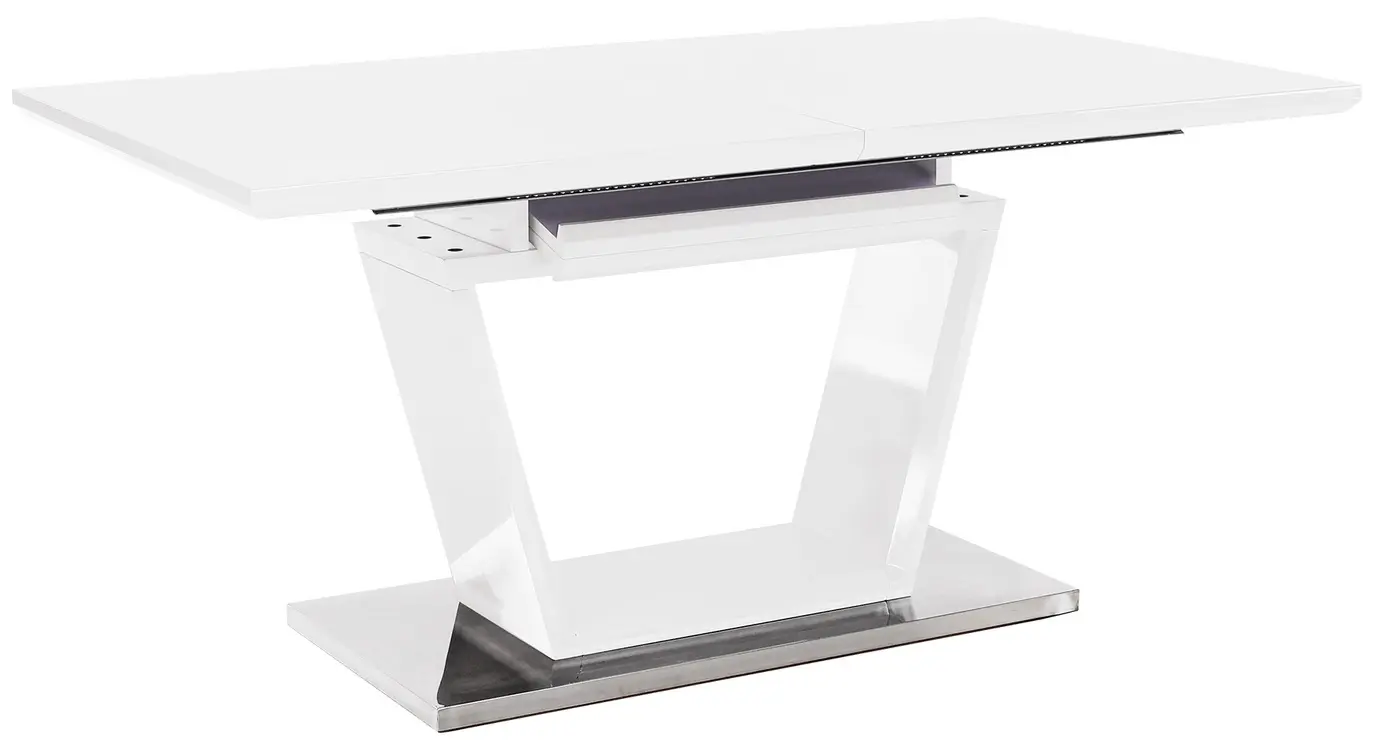 Masa extensibila Mobhaus Perak (White Extra High Gloss)