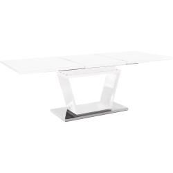 Masa extensibila Mobhaus Perak (White Extra High Gloss) Thumb