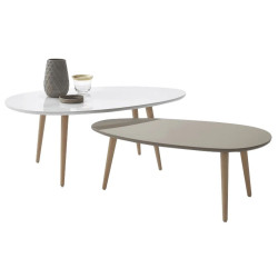 Set mese pentru reviste Mobhaus Doblo (White/Gray) Thumb