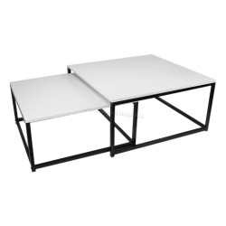 Set mese pentru reviste Mobhaus Kastler Typ 1 (White/Black)