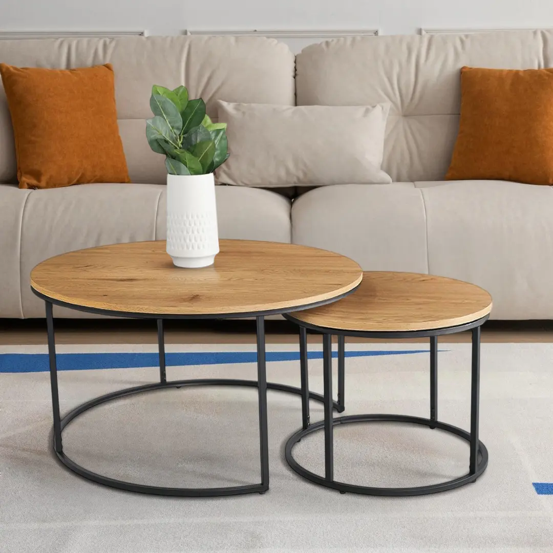 Set mese pentru reviste Mobhaus Iklin (Oak/Black)