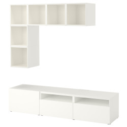 Living Ikea Besta/Eket inchidere lina 180x42x170 (Alb) Thumb