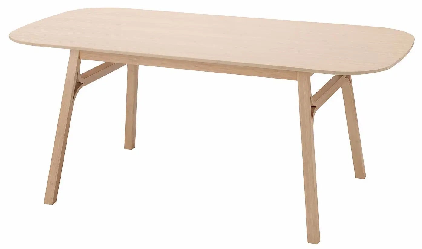 Обеденный набор Ikea Voxlov/Odger 180x90см 1+4 (Бамбук/Антрацит)