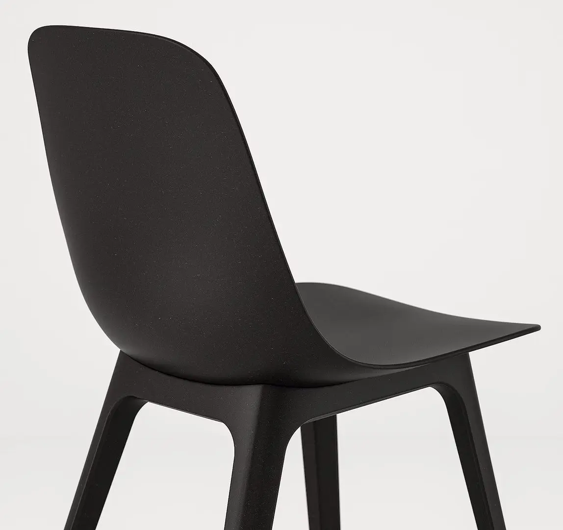 Обеденный набор Ikea Voxlov/Odger 180x90см 1+4 (Бамбук/Антрацит)