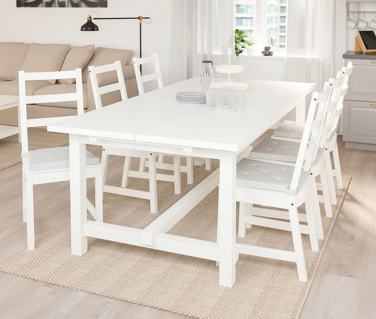 Masa extensibila Ikea Nordviken 210/289x105cm (Alb)