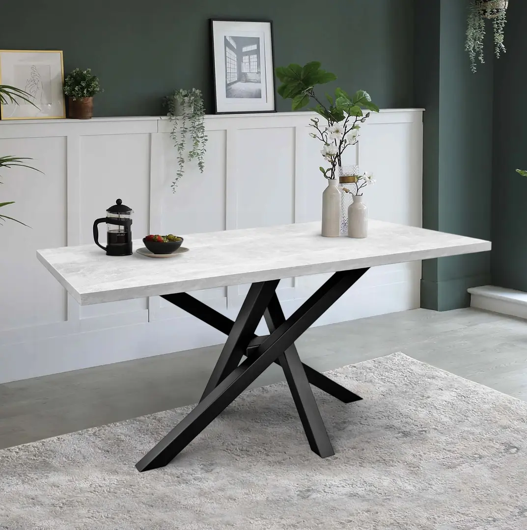 Стол DP Dakota 135x75 (Concrete Gray/Black)