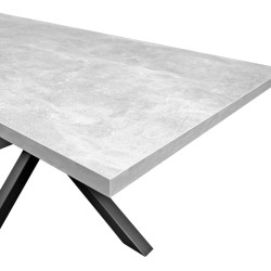 Masa DP Dakota 180x90 (Concrete Gray/Black) Thumb
