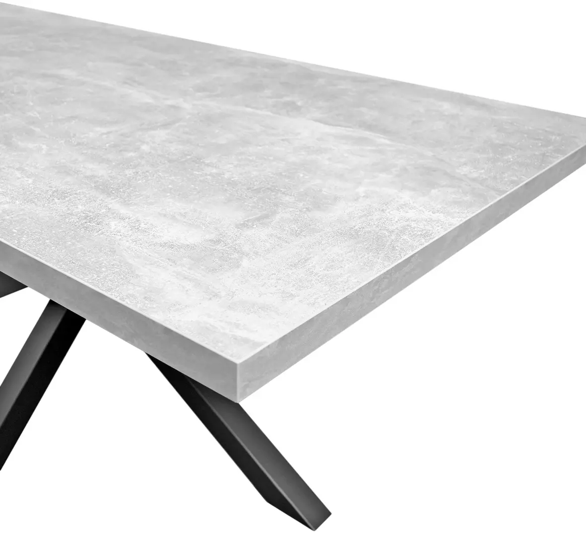 Masa DP Dakota 180x90 (Concrete Gray/Black)