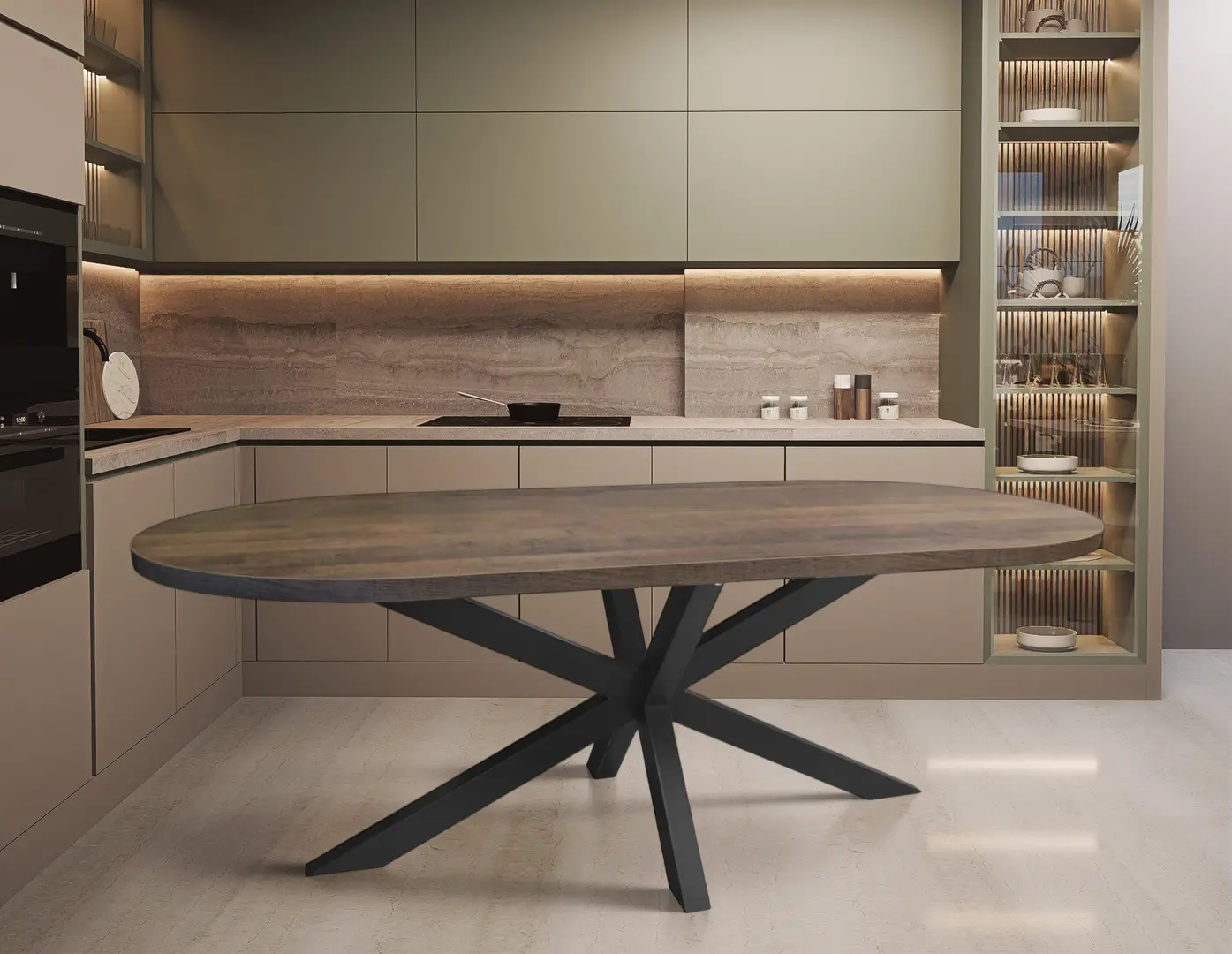 Стол DP Omega 190x90 (Brown/Black)