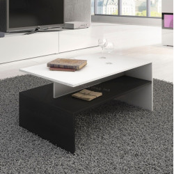 Masa pentru reviste Helvetia Baros №99 (White Gloss/Black)