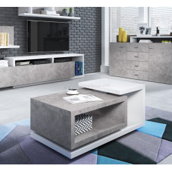 Masa pentru reviste Helvetia Bota №97 (White/Colorado Concrete)