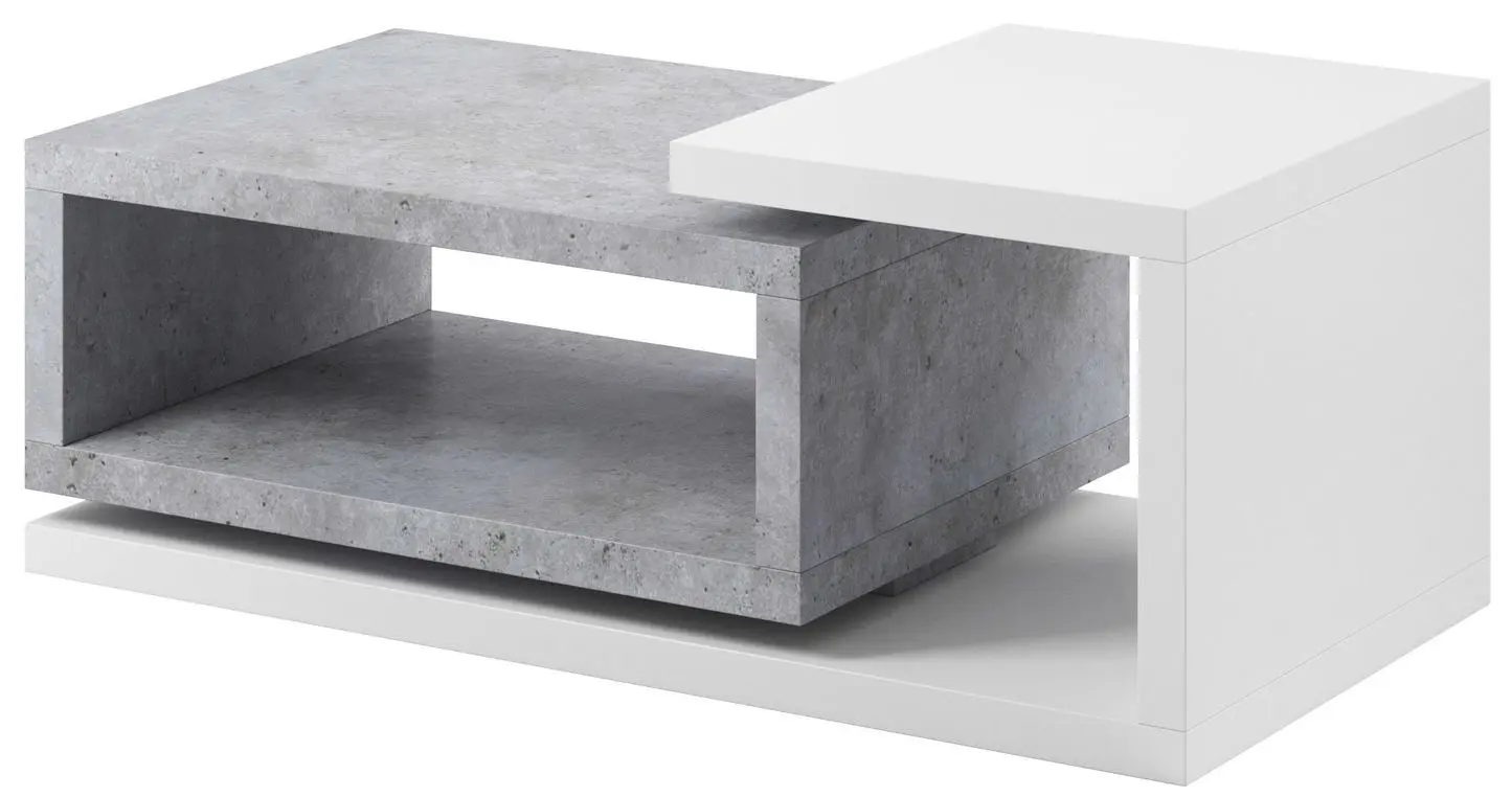 Masa pentru reviste Helvetia Bota №97 (White/Colorado Concrete)