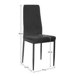 Стул Mobhaus Enra (Dark Gray/Black) Thumb