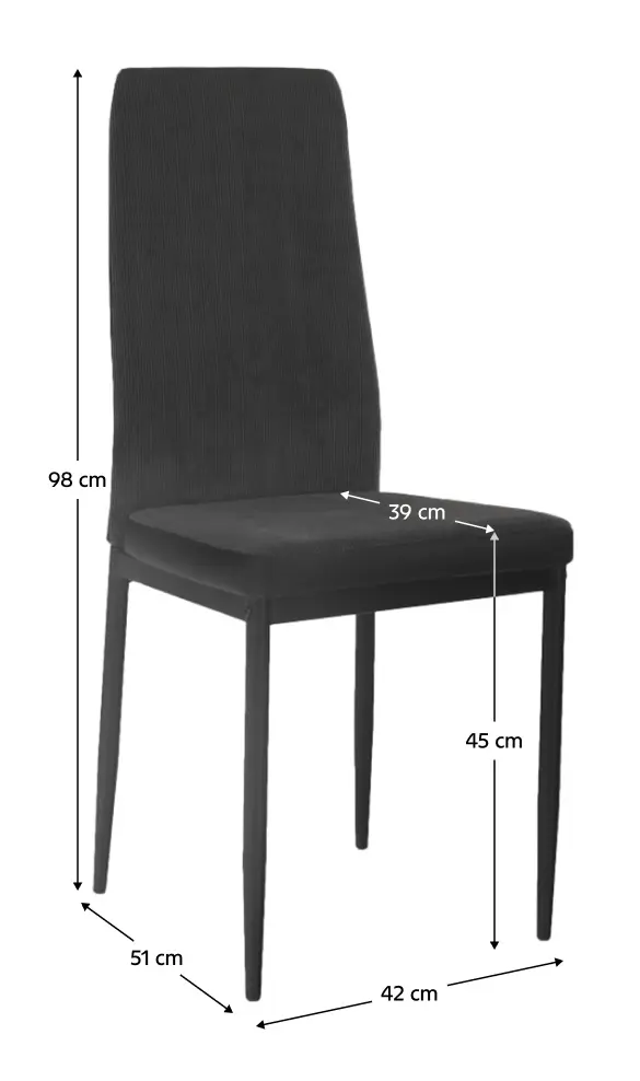 Стул Mobhaus Enra (Dark Gray/Black)