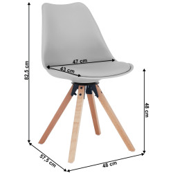 Scaun Mobhaus Etosa (Light Gray) Thumb