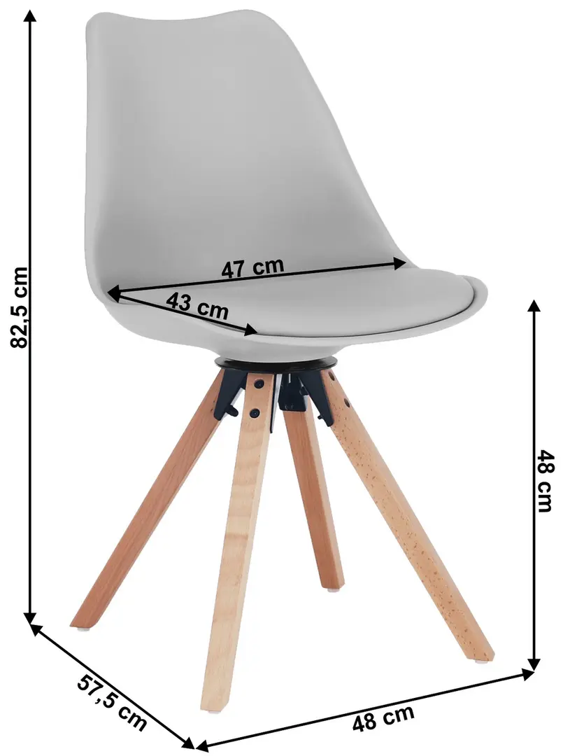 Scaun Mobhaus Etosa (Light Gray)