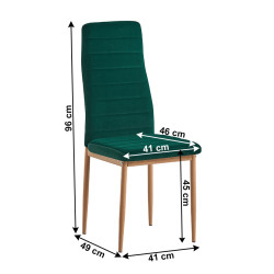 Scaun Mobhaus Coleta Nova (Emerald/Oak) Thumb