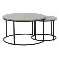 Set mese pentru reviste Mobhaus Iklin (Concrete/Black) Thumb