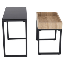 Set mese pentru reviste Mobhaus Dagor (Black/Oak) Thumb