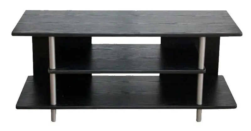 Тумба РТВ Mobhaus Quido (Black/Silver) - 3