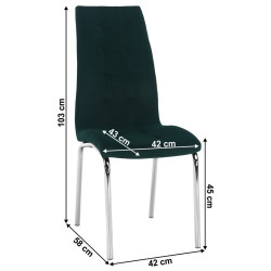 Стул Mobhaus Gerda New (Emerald/Chrome) Thumb