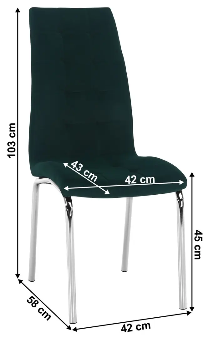 Стул Mobhaus Gerda New (Emerald/Chrome)