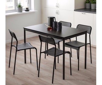 Set masa scaune Ikea Sandsberg/Adde 110x67cm 1+4 (Negru)