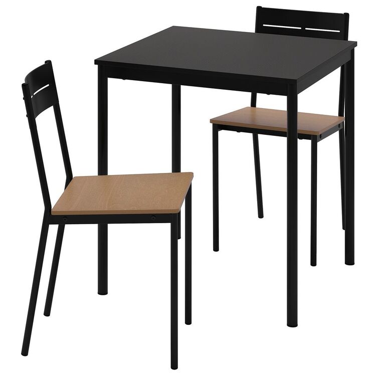 Обеденный набор Ikea Sandsberg 67x67см 1+2 (Черный)